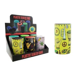 Large Vacuum Sealed Plastic Cans - Peace Design
