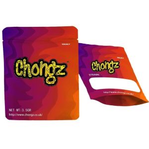 Chongz Yellow Logo 3.5g Mylar Bags