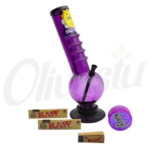 Half Baked Chongz "Hall and Goats" 30cm Acrylic Bong Paper, Tip & Grinder Kit