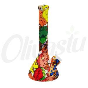 Bounce! Crazy Print Silicone Skittle Bong
