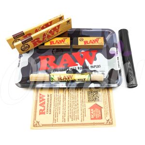 RAW Camo Mini Classic Papers Rolling Tray Set