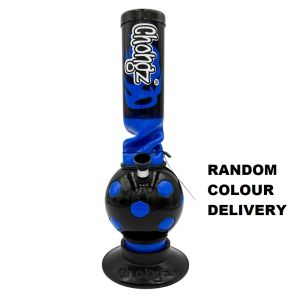 CHONGZ Acrylic Bong 30cm "Blaze" Bubble Waterpipe