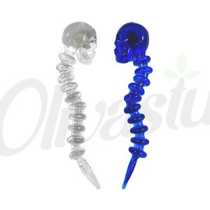 Dab Lab Glass Skull & Spine Dab Tool