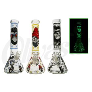 Chongz Glass ''Monkey Maan'' 33cm Glow Bong - 7mm