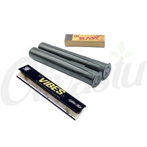 Vibes Rolling Papers + Pop Top Cone Holders + Raw Tips