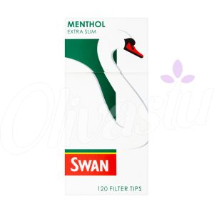 Swan Menthol Extra Slim Filter Tips (120 Per Box)