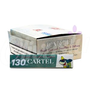 Cartel Extra Long 130mm King Size Slim Papers + Filter Tips (Box of 24)