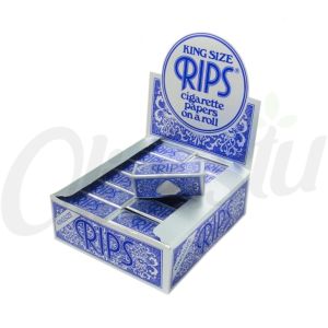 RIPS Blue King Size Cigarette Rolling Papers - 53mm x 5m