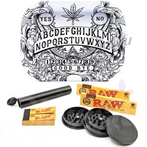 Rolling Tray Set with Raw Classic Papers & Tips - Spirits