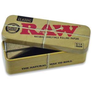 RAW 1 1/4 Cone Caddy Metal Case