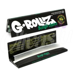 G-Rollz King’s Choice King Size Papers - Premium White Rolling Papers