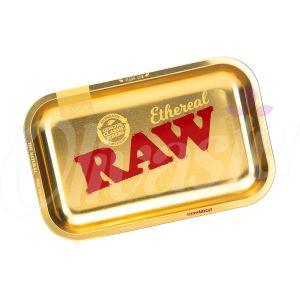 RAW Ethereal Gold Rolling Tray - Small
