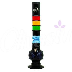 Kiick As Acrylic Bong with Ice Pinch Black Edition (Ice Pinch Random Colour) - 40cm