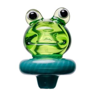 Human Grade Frog Glass Carb Cap 3cm for Quartz Bangers & Dab Nails
