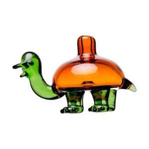 Human Grade Turtle Glass Carb Cap 3cm for Quartz Bangers & Dab Nails