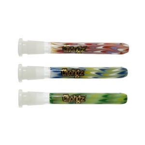 Chongz Art Glass Stem 19mm-14mm Round Bottom - Premium Borosilicate Diffuser Downstem