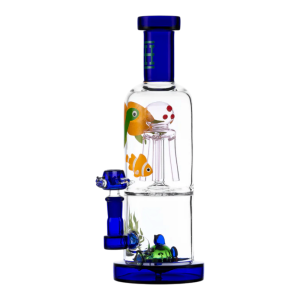 HEMPER Ocean XL Bong - 25cm Double Percolator Glass Water Pipe