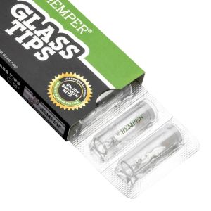 Hemper Glass Filter Tips 5 Pack | Reusable Borosilicate Glass Roach
