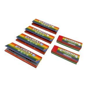4 x Elements Rainbow 1¼ Rolling Papers + 2 x Rainbow Tips Bundle