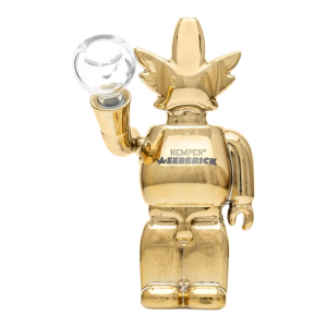 HEMPER Weedbrick XL Bong 27cm - Block-Inspired Glass Water Pipe for Smooth Sessions