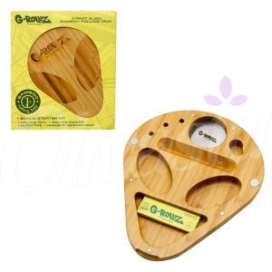 G-Rollz Alien Bamboo Rolling Tray & Magnetic Storage Box 19 x 23cm