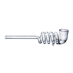 The Quad Twist Tornado - 15cm Glass 4 Spiral Hand Pipe
