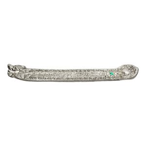 Straight Dragon Recycled Metal Incense Stick Stand - Eco-Friendly Holder
