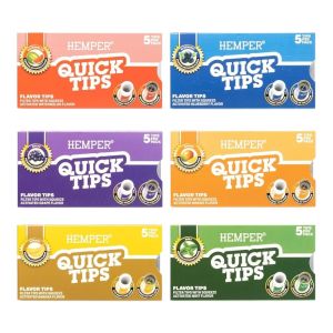Pop-Activated Flavoured Filter Tips - Hemper Quick Tips 4 Flavours - 5 Pack