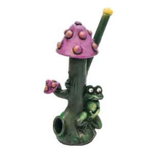 Novelty Funghi Mushroom Hand Pipe Frog Smoking Pipe Accessory