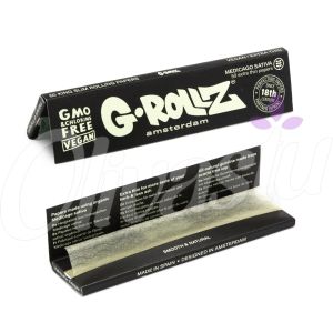 G-Rollz Medicago Sativa King Size Slim Rolling Papers - Premium Organic Smoking Paper 