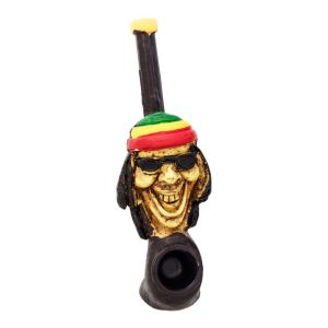 Novelty Jahman Hand Pipe Rasta Style Smoking Pipe Accessory