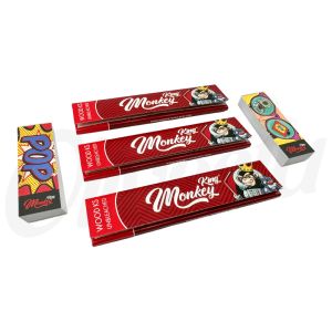3 Wood Monkey King Ultra Thin Papers + 2 Smile Tips Slim