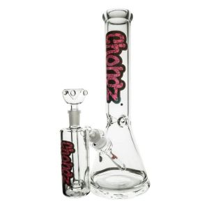 CHONGZ Pot Luck 35cm 7mm Glass Beaker Waterpipe Deluxe Gift Set