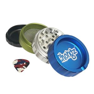 Chongz 62mm Bonanza Herb Grinder UK - 4 Part Metal Grinder + Ashtray