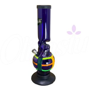 Kiick As Acrylic Bong Ice Pinch - Neon Flux - 30cm