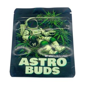 Astro Buds 3.5g Premium Mylar Bags - Heat Sealable Tobacco Storage Packs