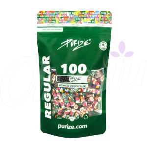 Purize Carbon Activated Regular Charcoal Filter Tips - 9mm