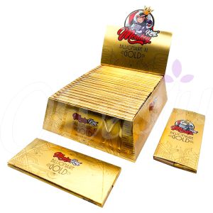 Monkey King Billionaire Gold XL Rolling Papers & Tips (Box of 24)